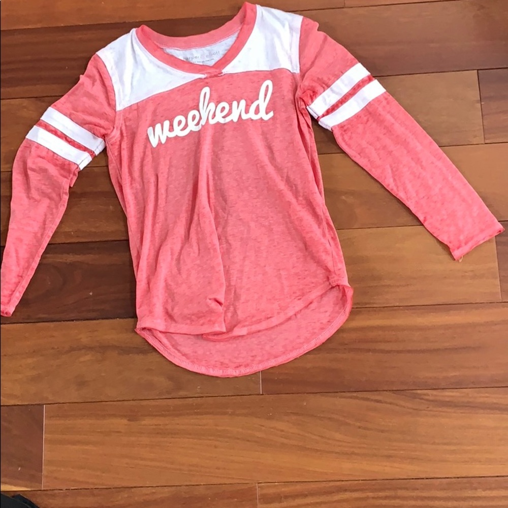 Pink long sleeve shirt